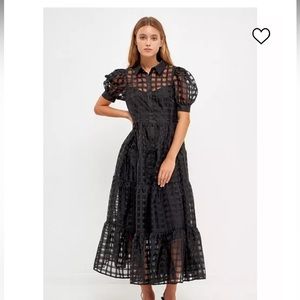 English factory black dress